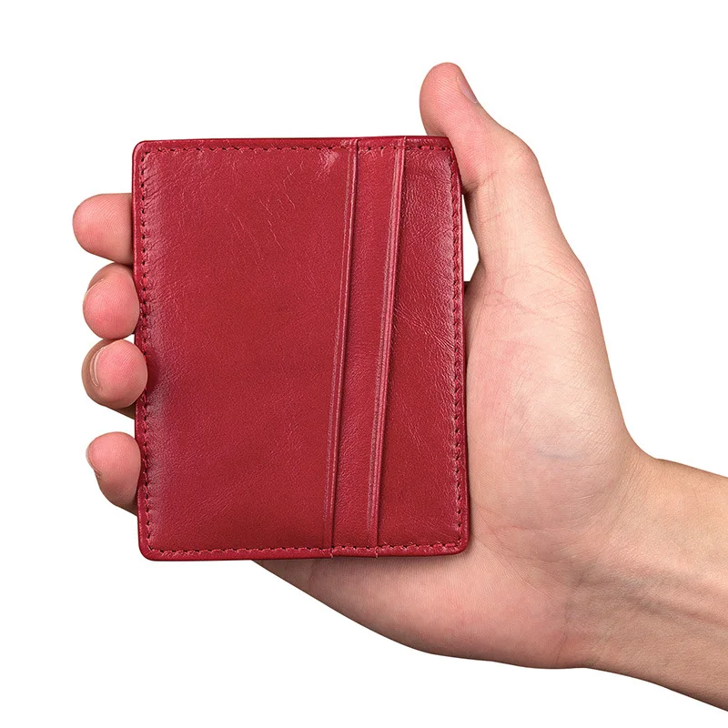JMD, Оригинальные кожаные сумки для Карт RFID визитница из натуральной кожи кошелек RFID портмоне простой маленький держатель карточек 8101