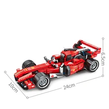 SEMBO block Compatible with Technic Creator Expert F1 Formula Car Building Blocks sets Bricks Pull back racing car Kids Toys aiboully 3335 technic f1 racer building bricks blocks toys for children game car formula 1 compatible with aiboully 8674