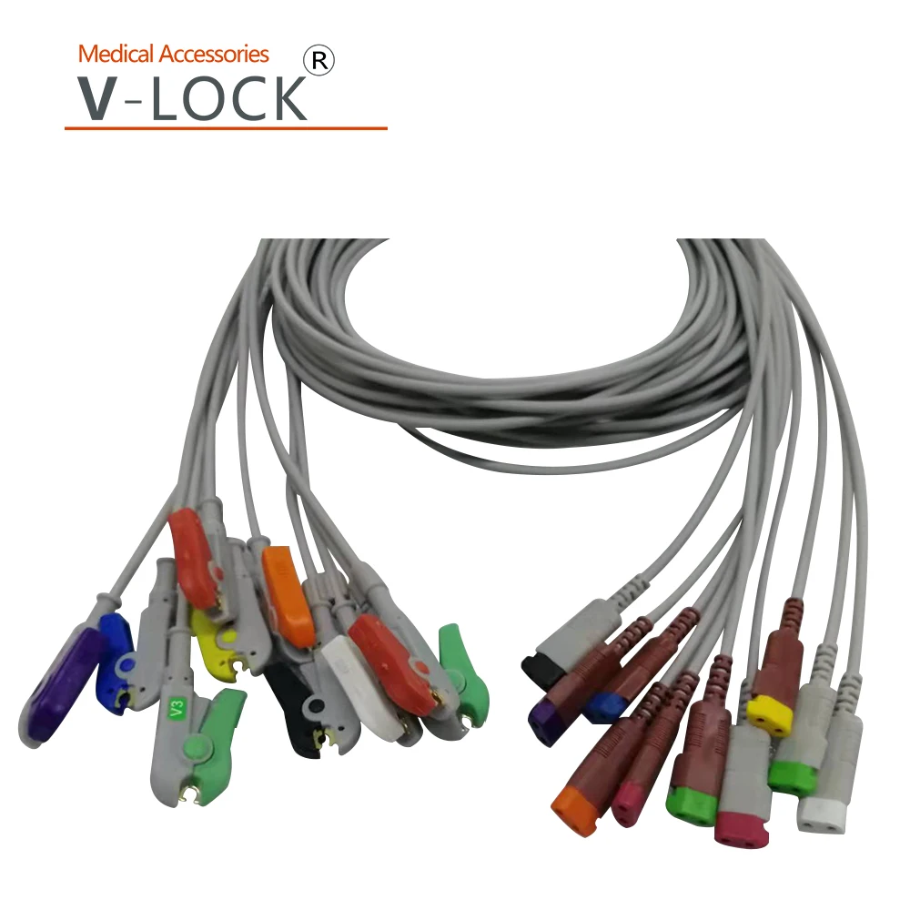 

good quality GE conmed Monitoring station EKG 10 leadwires,Banana4.0 leadwires,clip