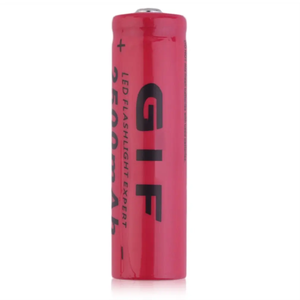 4 шт 2500mAh 14500 аккумуляторные батареи Универсальный красный цвет 3,7 V TR14500 литий-ионный аккумулятор набор для фонарика