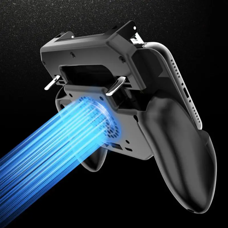  Mobile Phone Game Controller Shooter Joystick Cooling Fan Gamepad for PUBG