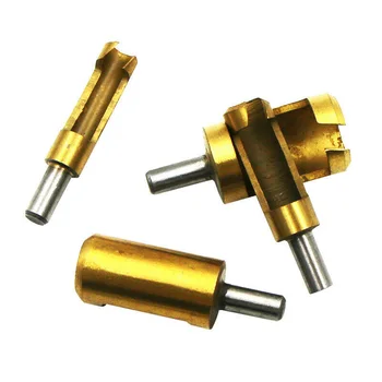 

4pcs Drill bits Corkscrew Hex/Round Shank Plug Cutter High Carbon Steel