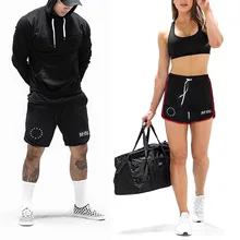 Сетчатые мужские шорты для спортзала, фитнеса, бега, спорта, свободные, уличная одежда, быстросохнущие, бодибилдинг, Roupas, спортивная одежда, мужские короткие штаны, EE6DK