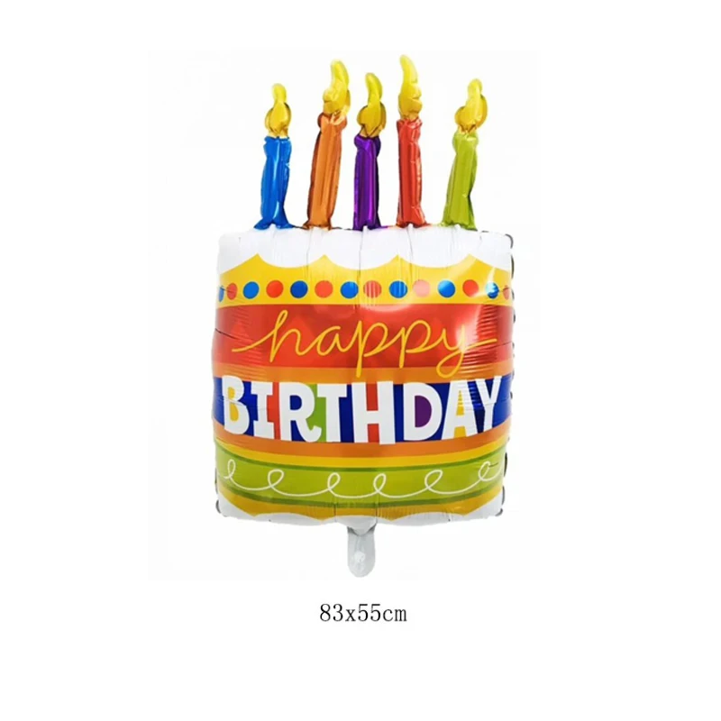 2x Happy Birthday Mini Chocolate Cake Balloon Foil Balloons for Party SupplyCYC 