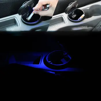 

Car Accessories Car Ashtray With Led Lamp Car Multi-function Ashtray