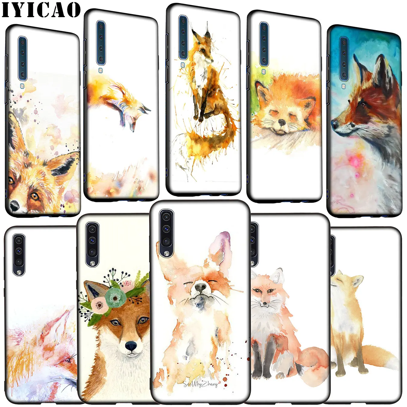IYICAO proud fox art Painting Soft Silicone Case for Samsung Galaxy A70 A60 A50 A40 A30 A20 A10 M10 M20 M30 M40 A20E Cover |