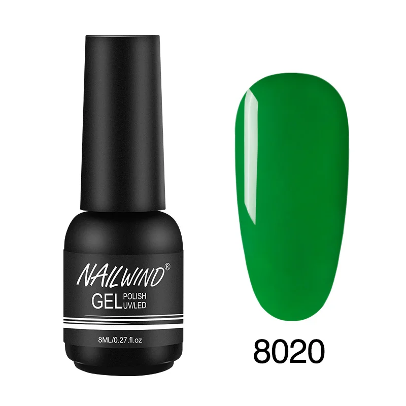 8020 Гель nailwind лак для ногтей чистый цвет полуперманентный Базовый Топ нужен УФ светодиодный светильник для маникюрный лак Гибридный гель для ногтей ROSALIND - Цвет: 8020