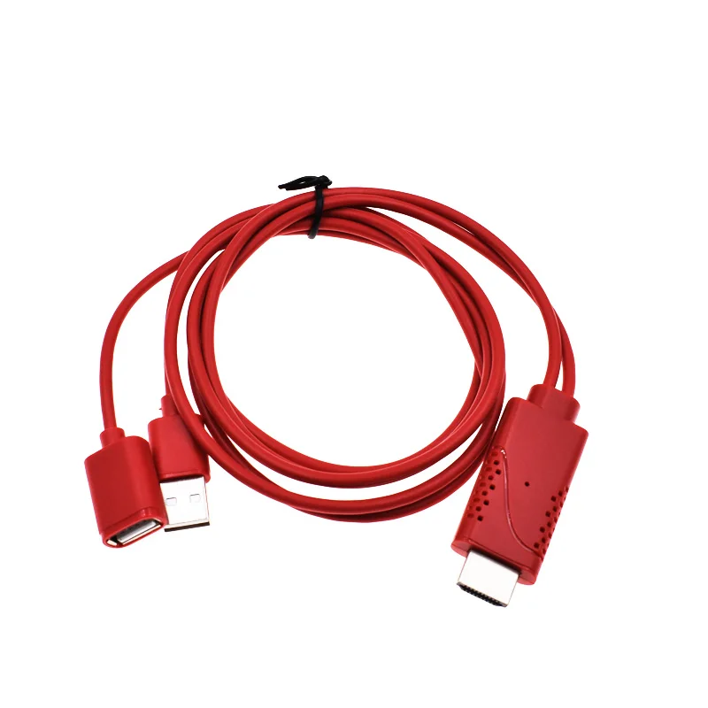 MHL к HDMI адаптер Micro USB к HDMI 1080P HD ТВ кабель адаптеры для samsung S3 S4 S5 note2 3 4 Android телефон - Комплект: Red