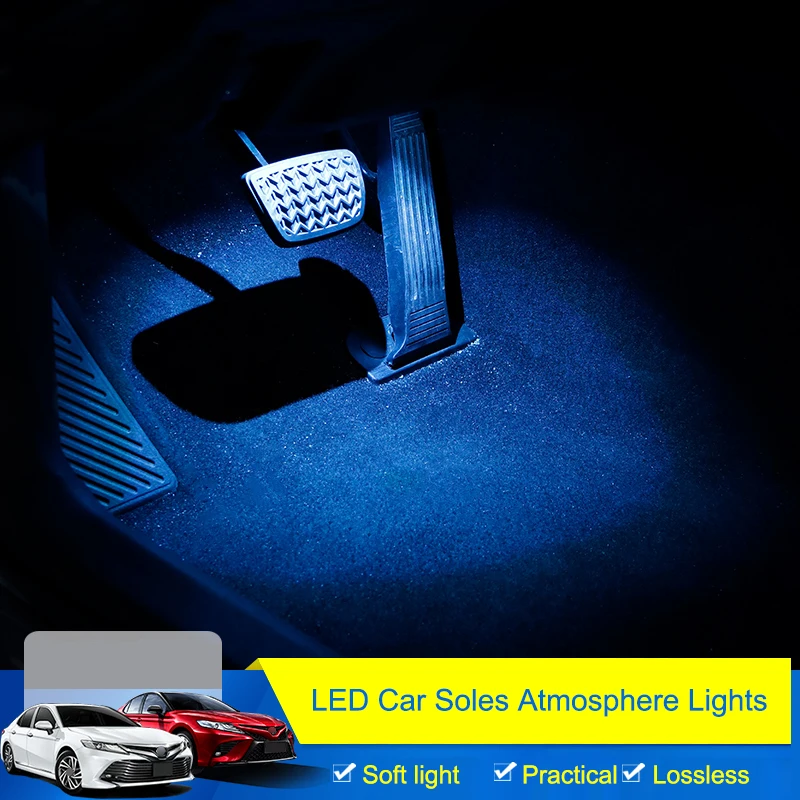 Qhcp Led Car Ambient Lamp Foot Light Atmosphere Lights Reading Lighting