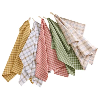 

MCAO Cafe Napkin Cotton Plain Table Restaurant Scottish Style Napkin Household Kitchen Decoration Accessories 60*45 Cm H29