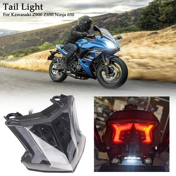 

Motorcycle LED Turn Signal Stop Brake Tail Light Assembly for Kawasaki Z900 Z650 Ninja 650 2017 2018 2019 2020 Motorbike Parts