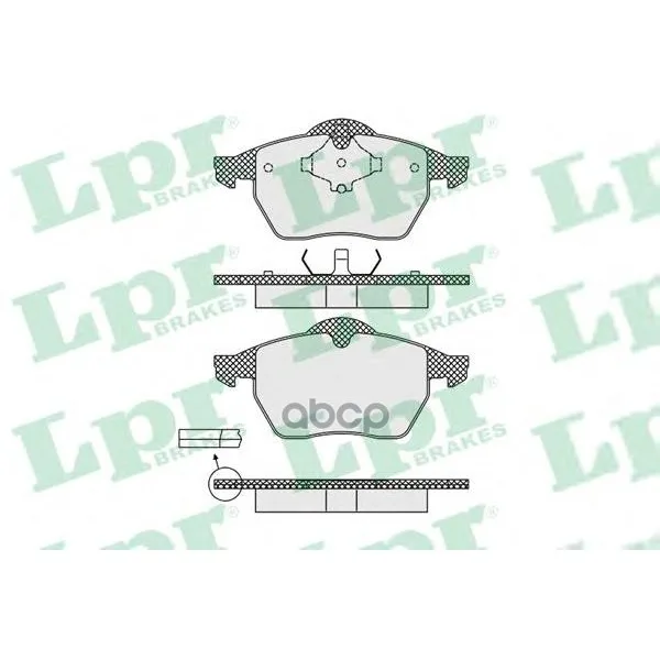Колодки Тормозные Audi A3 9701 R15/Volkswagen G4/Skoda Octavia 98 Передние Lpr 05p639 Lpr арт. 05P639