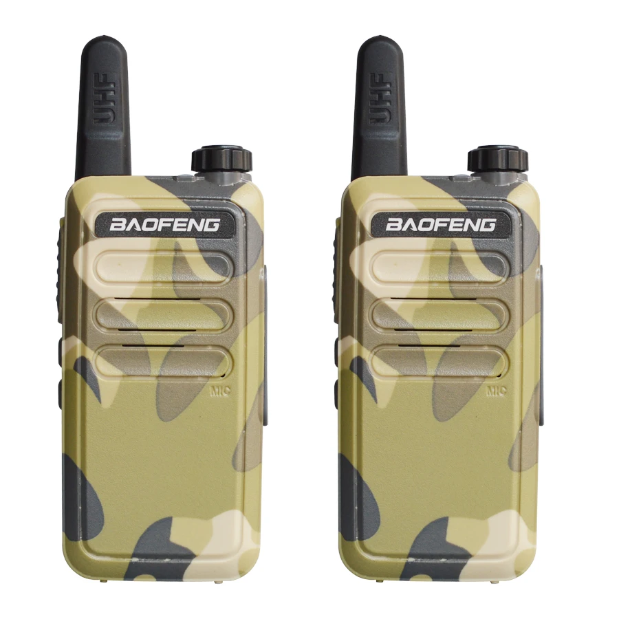 Камуфляж 2 шт./компл. рация Baofeng BF-R5 мини USB зарядка 5 Вт UHF 400-470 МГц Ham CB переносной радиоприемник BFR5 двухстороннее радио - Цвет: Камуфляж
