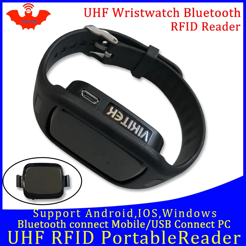 Портативный мини ридер UHF RFID портативный считыватель часов bluetooth для подключения