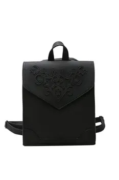 

Fashion Women Leather Backpack Female Floral Bag Ladies Softback Character Embossing Backpacks Mochilas School Style Bag