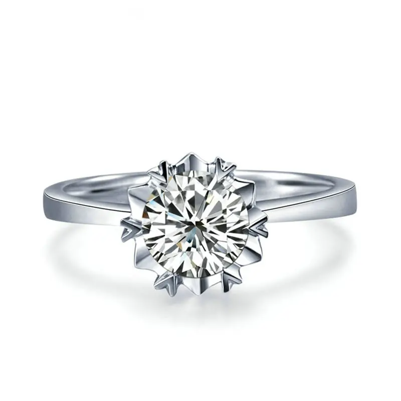 18K золото 0.30ct Solitaire GIA бриллиантовое кольцо для женщин натуральный бриллиант GIA ручной работы Ювелирная Свадебная лента свадебные ювелирные изделия