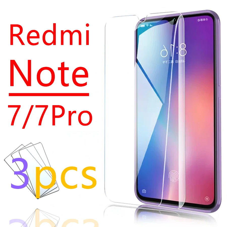 1-3 шт note7pro Защитное стекло для экрана xiaomi redmi note 7 pro note7 7pro Notes not 7note защитное