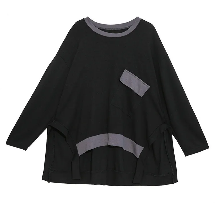 Max LuLu, весна, роскошные модные европейские женские футболки Kawaii, женские панк топы с карманами, повседневные футболки с круглым вырезом и длинным рукавом