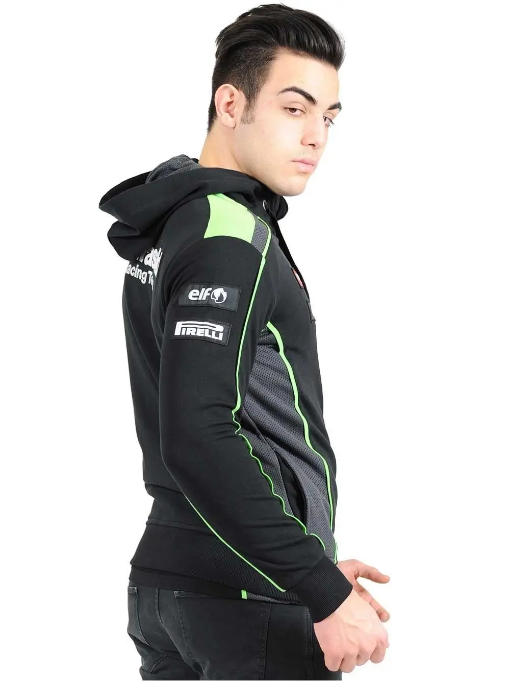 Мужские мотоциклетные кофта с капюшоном &quotKawasaki&quot racing moto для верховой езды