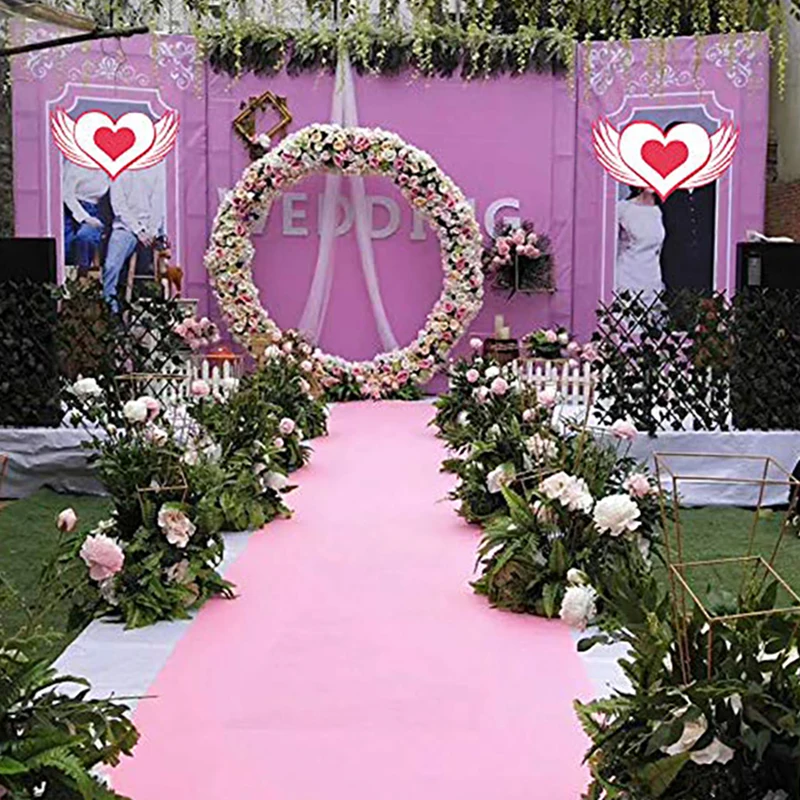 Color Carpet Wedding Aisle Rugs White Blue Red Pink Carpet Indoor Outdoor Party Event Festival Wedding Decoration