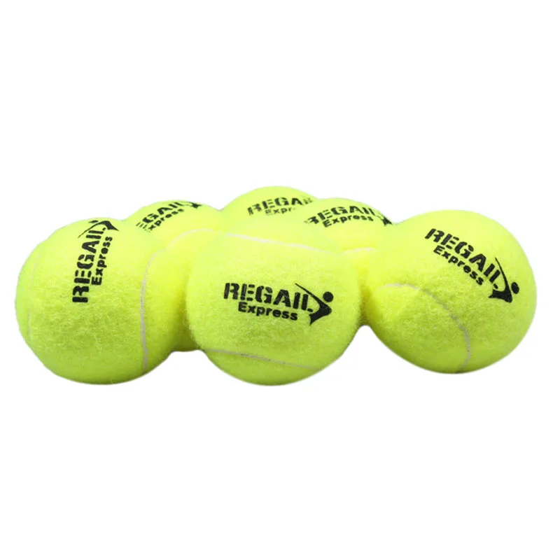 REGAIL 6 шт. теннисные мячи для тренировок 100% качество синтетического волокна резиновые теннисные мячи