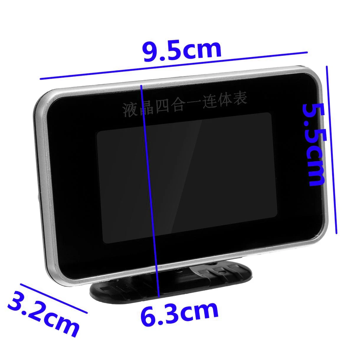 Oil Voltage Pressure Fuel Water Temp 4in1 LCD Car Digital Gauge Meter M10 Auto Replacement Parts 12V 24V