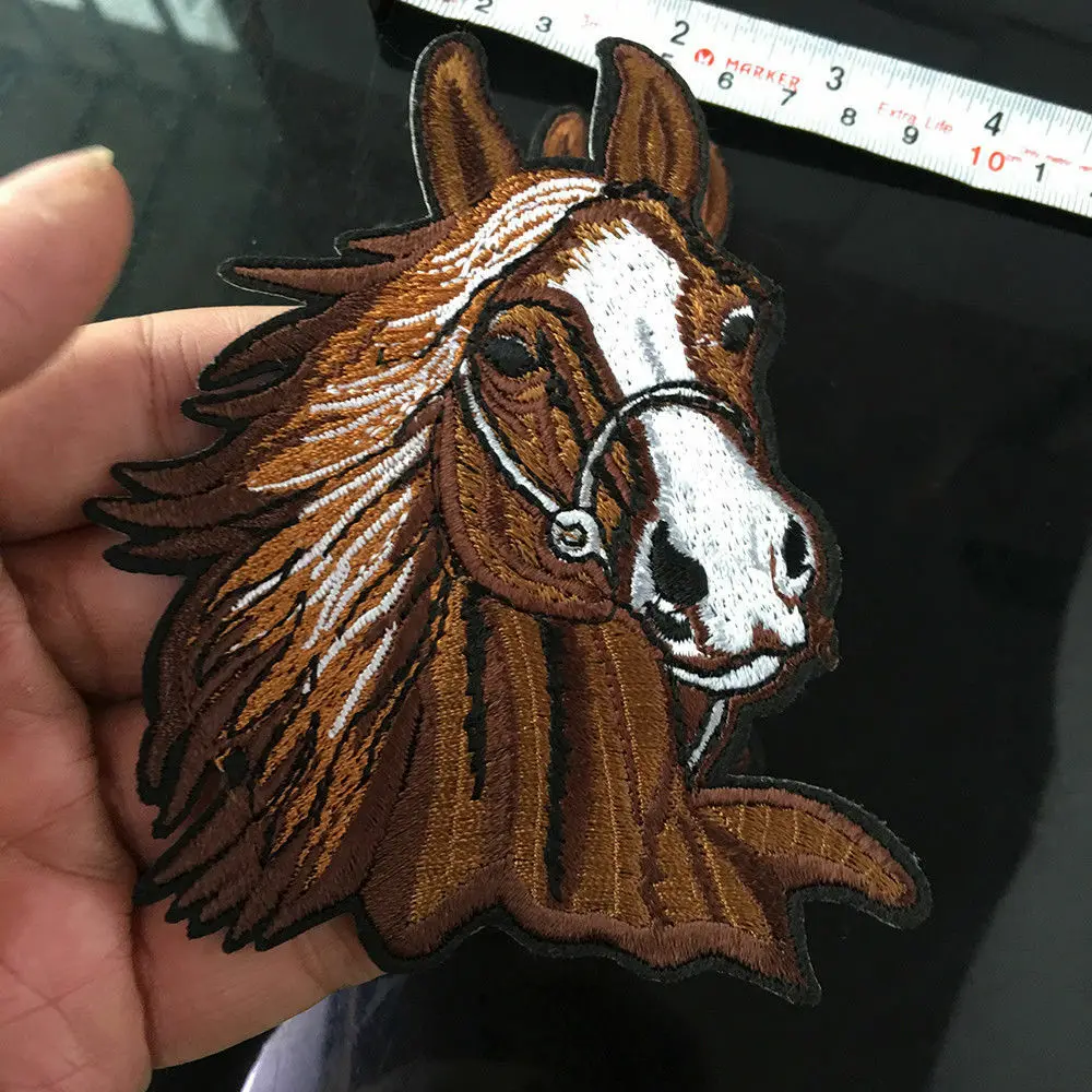 

1 Pc Badge Horse Patches Iron-on Sew-on Embroidery Patch Motif Applique Garment Children Women DIY Clothes Sticker Wedding Party