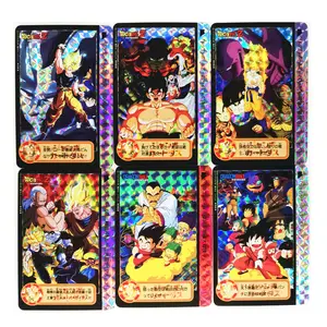 55 pçs/set Super Saiyan Dragon Ball Z Goku Vegeta Completo DIY papel Cartão  Heróis Batalha Ultra Instinto Game Collection Cartões