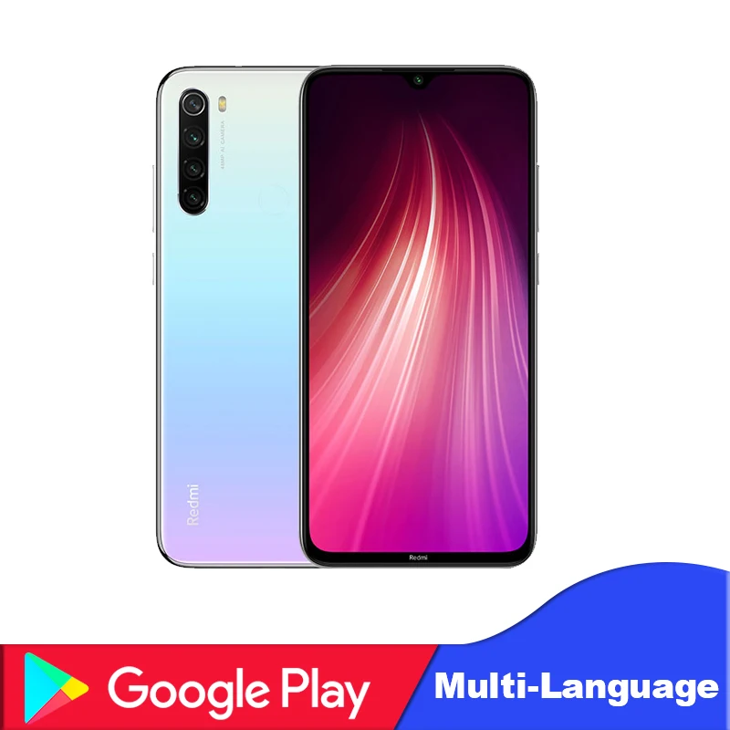 white Xiaomi Redmi Note 8 с глобальной версией, 4 Гб ОЗУ, 64 Гб ПЗУ, восьмиядерный смартфон Snapdragon 665, 48мп, экран 6,3 дюйма, быстрое зарядное устройство для мобильного телефона - Цвет: white
