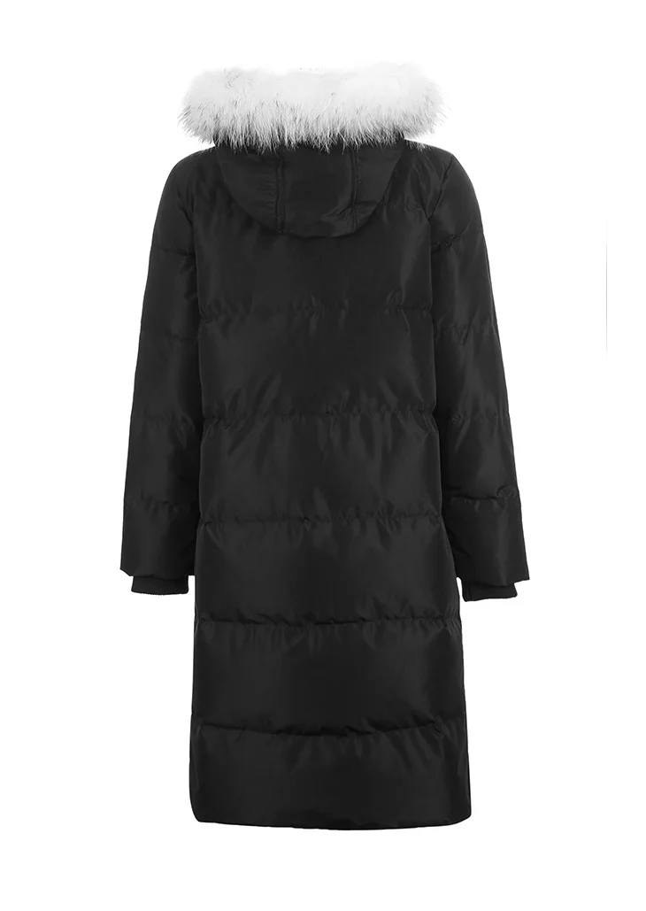 Vero Moda зимний енотовый воротник с капюшоном съемный длинный пуховик | 318312504
