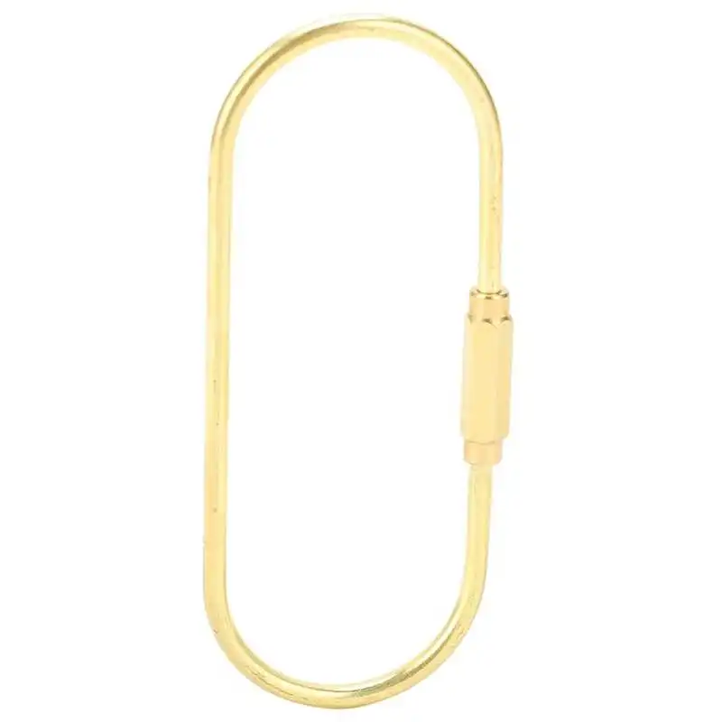 O‑Shaped Brass Keychain Lightweight Portable Screw Lock Key for Hung Backpack | Спорт и развлечения