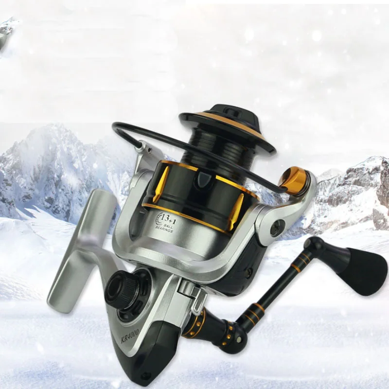 

Metal rocker fishing reel 5.0:1 Spinning Fishing reel fishing gear fishing without gap 13+1BB bearing Fishing Wheel wedkarstwo