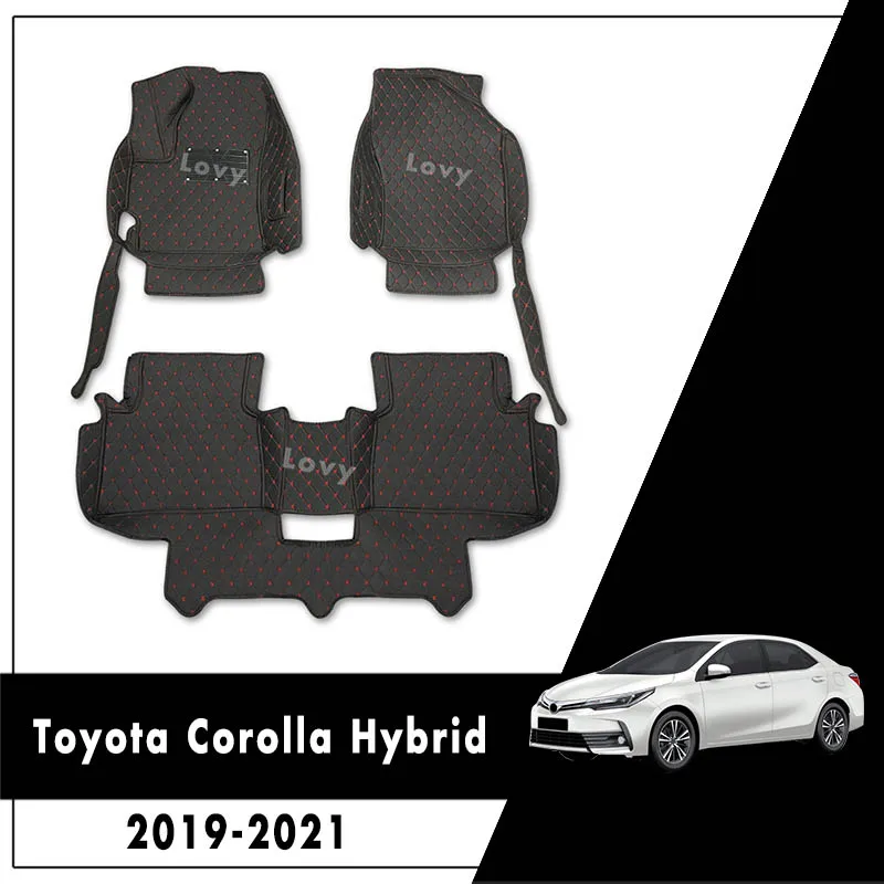 Для Toyota Corolla Hybrid 2019 2020 автомобильные коврики кожаные ковры на заказ аксессуары
