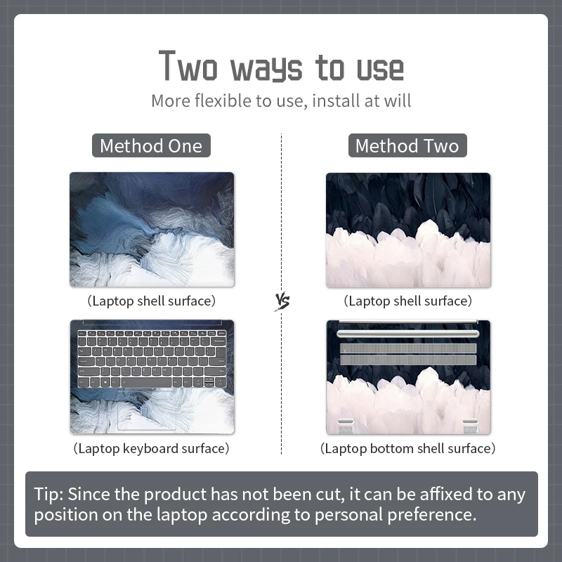 Originality Cover Laptop Stickers Skins Vinyl Sticker Simplicity Notebook Decal DIY 11"12"13"14"15"17" for Acer/Lenovo/HP/DELL