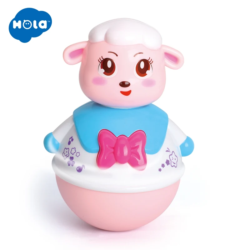 HOLA TOYS 967 детские игрушки неваляшка игрушка с музыкой и мигающими огнями кивающая