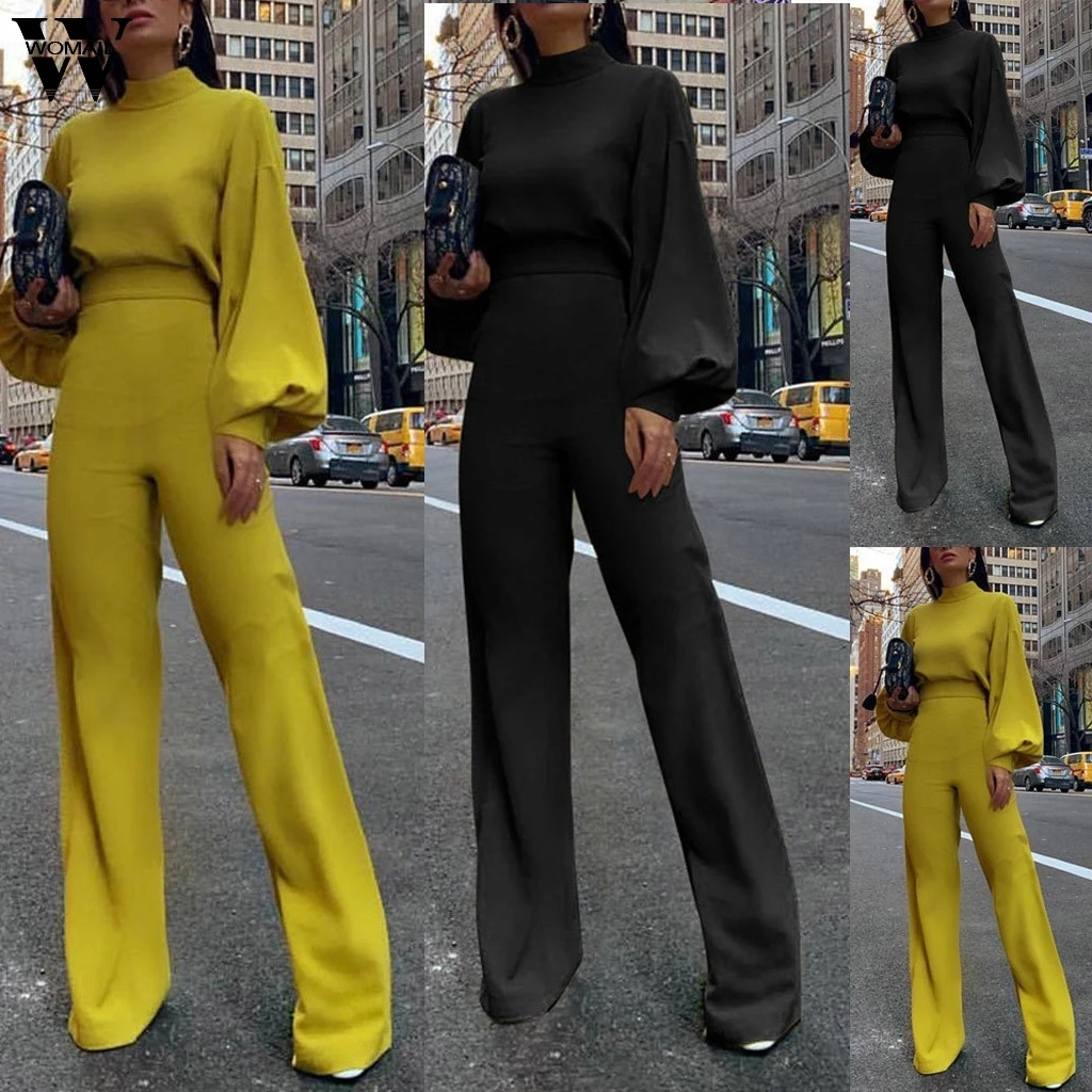 Womail jumpsuit Women Elegant Long Sleeve Fashion Solid long Jumpsuit Romper Loose Overall Wide Leg Playsuit Workwear holiday823 Womail jumpsuit Women Elegant Long Sleeve Fashion Solid long Jumpsuit Romper Loose Overall Wide Leg Playsuit Workwear holiday823