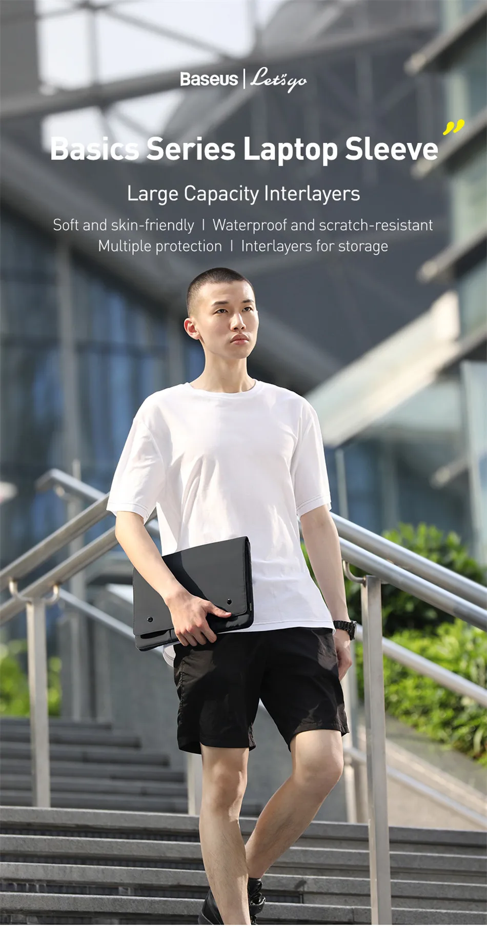 Baseus Basics Series 16 inch Laptop Sleeve description image