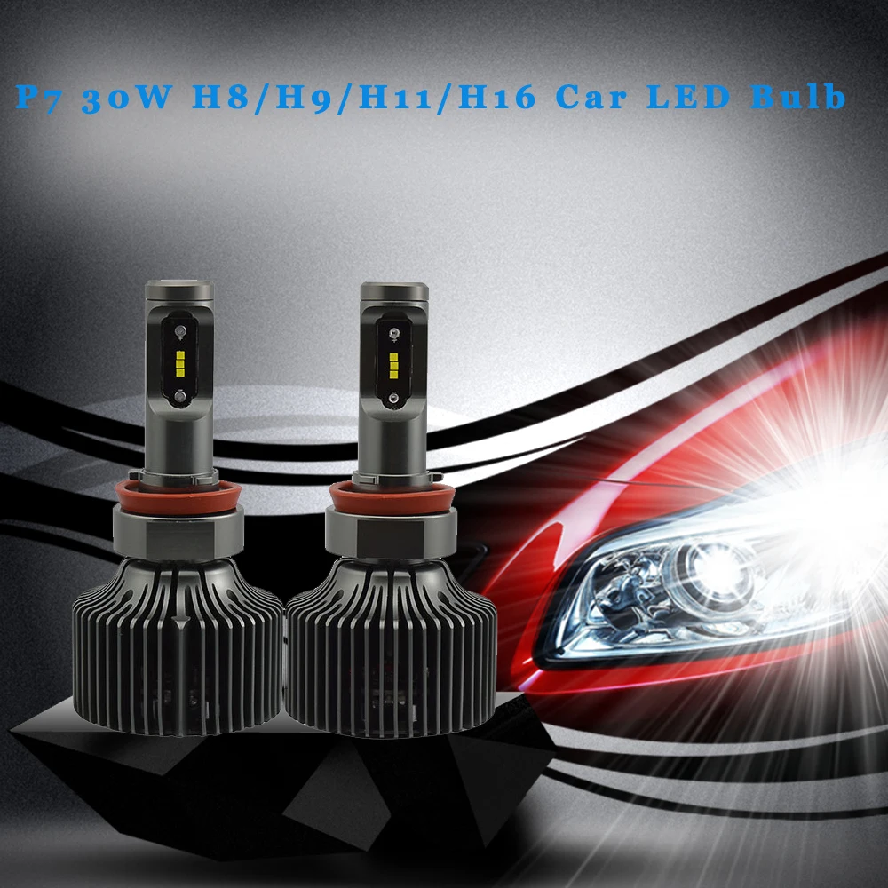 SAFEVIEW H8 H9 H11 светодиодный Автомобильные фары лампы 30W 6000K 8400LM Luces Para Авто