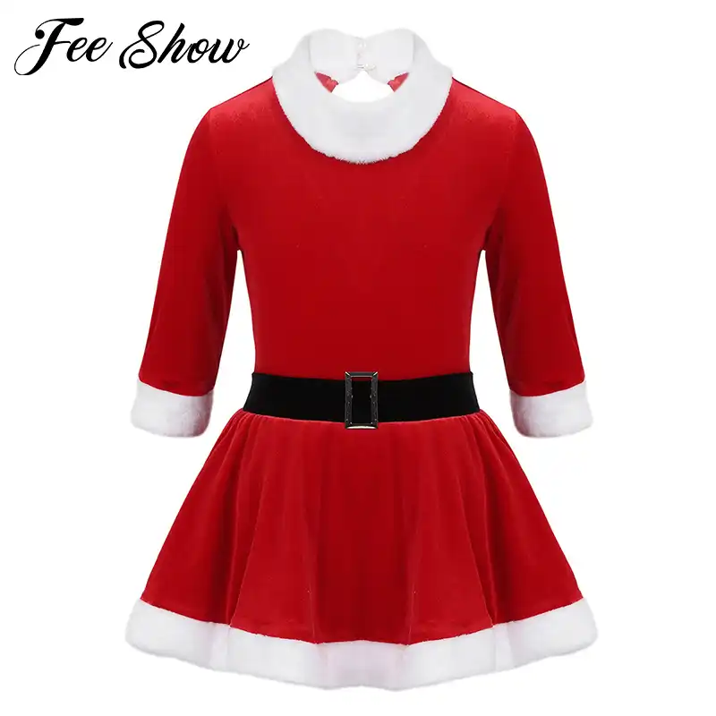 girls red xmas dress