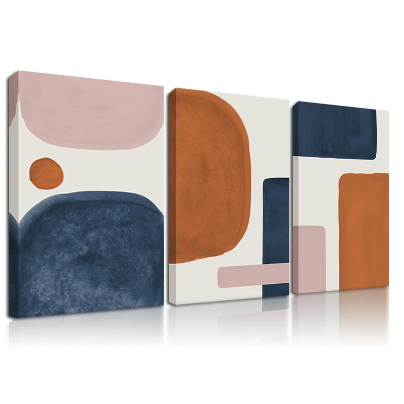 Минималистичная абстрактная форма настенный постер с принтом сгоревшая