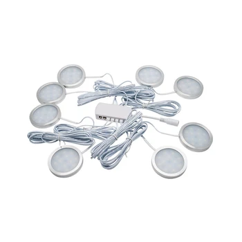 

8Pcs 12V Interior Warm Led Spot Lights For Vw T4 T5 Camper Van Caravan Motorhome Warm Lights 3000K