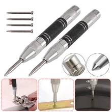 

2 Pcs Centre Punch, 5'' Automatic Center Punch Center Punch with 4mm Puncher, Nail Punch with Adjustable Tension, Metal Punch