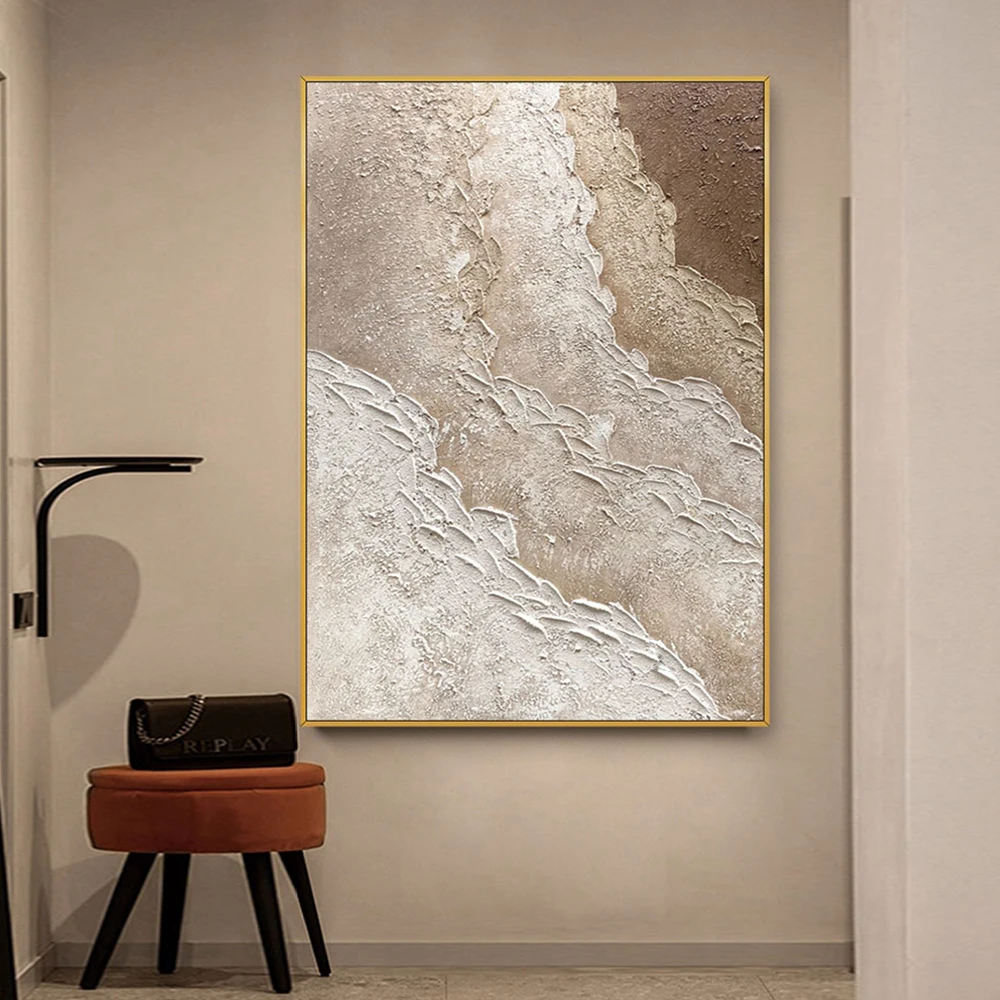 New Design Thick Oil Painting On Canvas Abstract Wall Art Hand Painted Picture Modern Home Decorative Paintings | Дом и сад