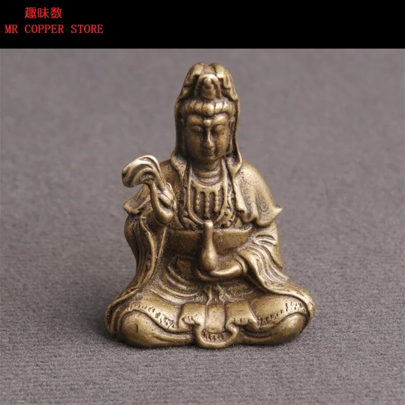 Латунные искусственные украшения медные миниатюры Buddhas китайские фэн-шуй