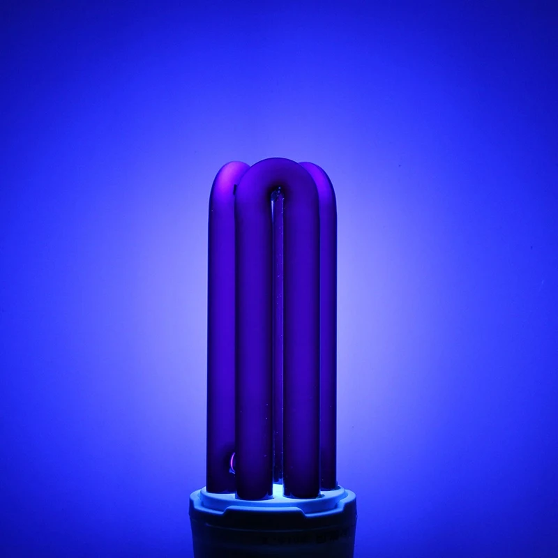 Black Light Bulbs UV Disinfection Lamp UV Sterilization Lamp E27 UV Light Bulb 15W 20W 30W 40W Straight Low Energy Ultraviolet Fluorescent Black Light CFL Violet Lamp AC 220V