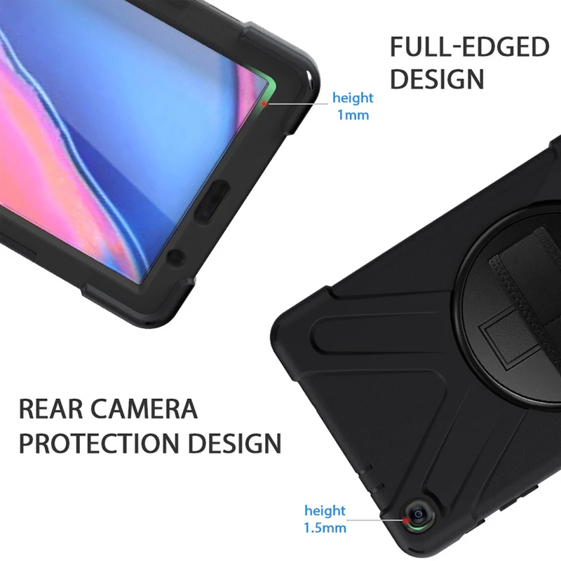Настольный компьютер для Samsung Galaxy Tab A 8,0 чехол SM-P200 SM-P205 детская ручка безопасности ремешок на плечо защитный чехол+ стилус