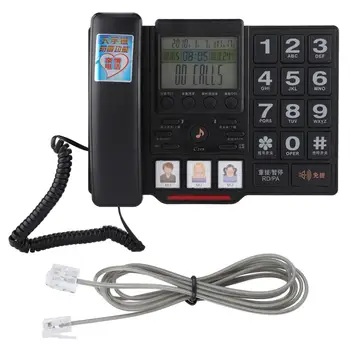 

C219 Home Landline Fixed Telephone Caller ID Display Desk Phone for Office FSK/DTMF Telephone with Screen Backlight