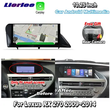 

Liorlee For Lexus RX270 2009-2014 Car Android screen Carplay GPS Navigation Player Radio Stereo Bluetooth WiFi DVD multimedia