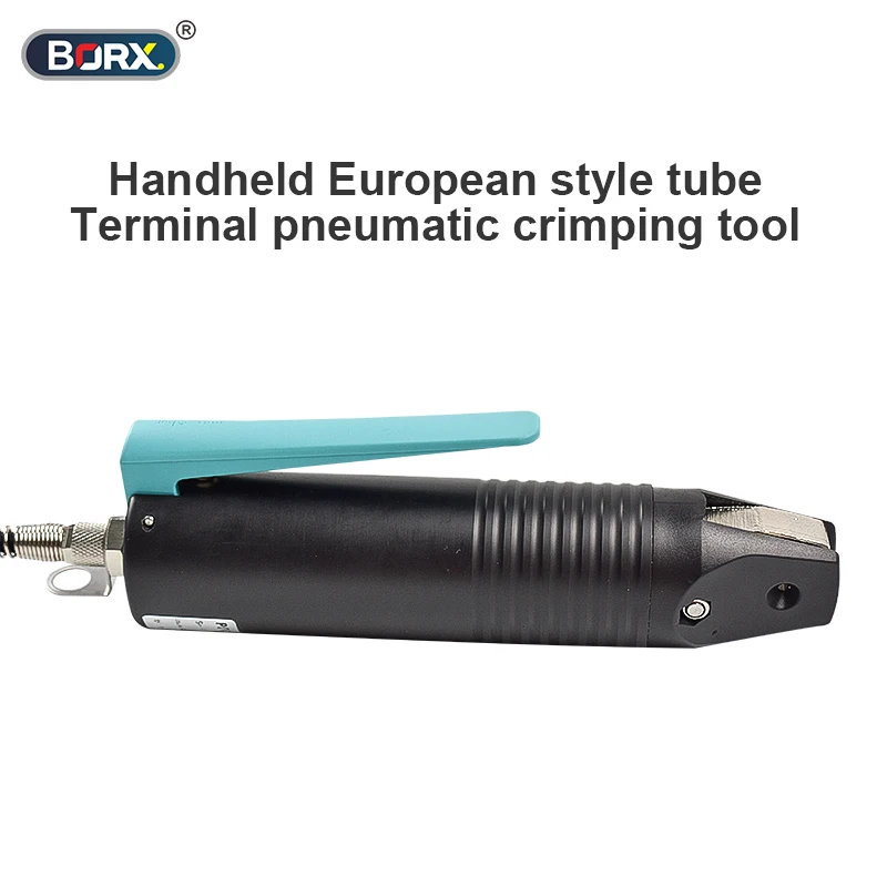 BORX 공압 터미널 압착 플라이어, 핸드헬드 공압 유압 가위 클램프, 0.14-2.5mm ² 케이블 터미널 압착