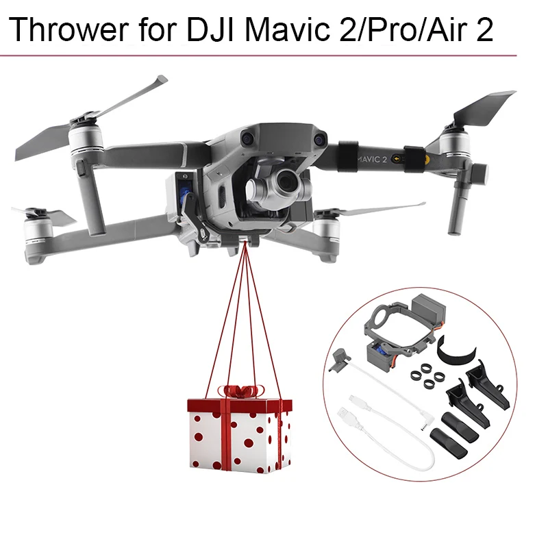 Remote Thrower for DJI Mavic 2 Pro Zoom Air 2 Fishing Bait Delivery Parabolic Air-Dropping System Drone Quadcopter Accessories